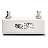 Rock Stock Dual Foot Switch Pedal - Versatile TRS Auxiliary Guitar Pedal - Expand Your Multi Effects Processor - Hand Wired and Built for the Road (Arctic White)