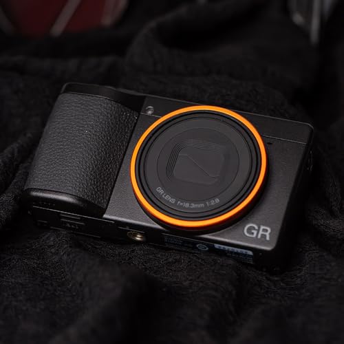 Anillo Decorativo de Metal para Lente de Cámara GR4 para Ricoh GR IV, reemplaza el anillo tapa GN-3 (naranja + amarillo) miniatura 3