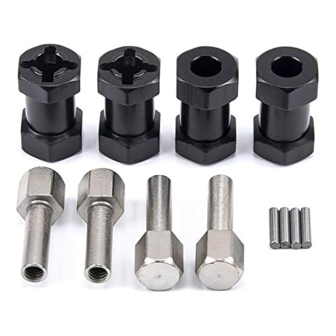 12mm Wheel Hex Hub 20mm Extension Hex Drive Adapter for 1/10 RC Crawler SCX10 D90(4PCS) Cover