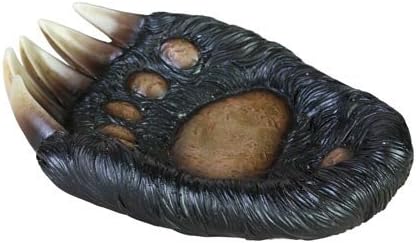 Bear Paw Bar Soap Trinket Holder Dish Plate Tray, 6-inch, Cabin Bathroom Decor