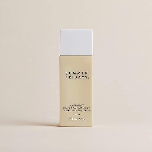 Miniatura 2 de Summer Fridays ShadeDrops - Protector solar facial de leche mineral SPF 30 de amplio espectro con óxido de zinc, fórmula ligera e hidratante con un