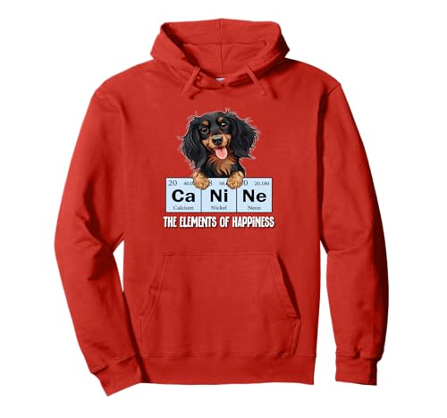 Funny Elements Happiness Black Long Haired Dachshund Lover �p�[�J�[