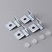 Kopida 4Pcs Household Fish Tank Brackets Glass Lid Clips Aquarium Cover Holders Silver Stainless Steel Aquariums Lid Support Aquarium Accessories