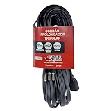 Force Line - Cordao prolongador tripolar 3x2,5mm 20m - 20A preto