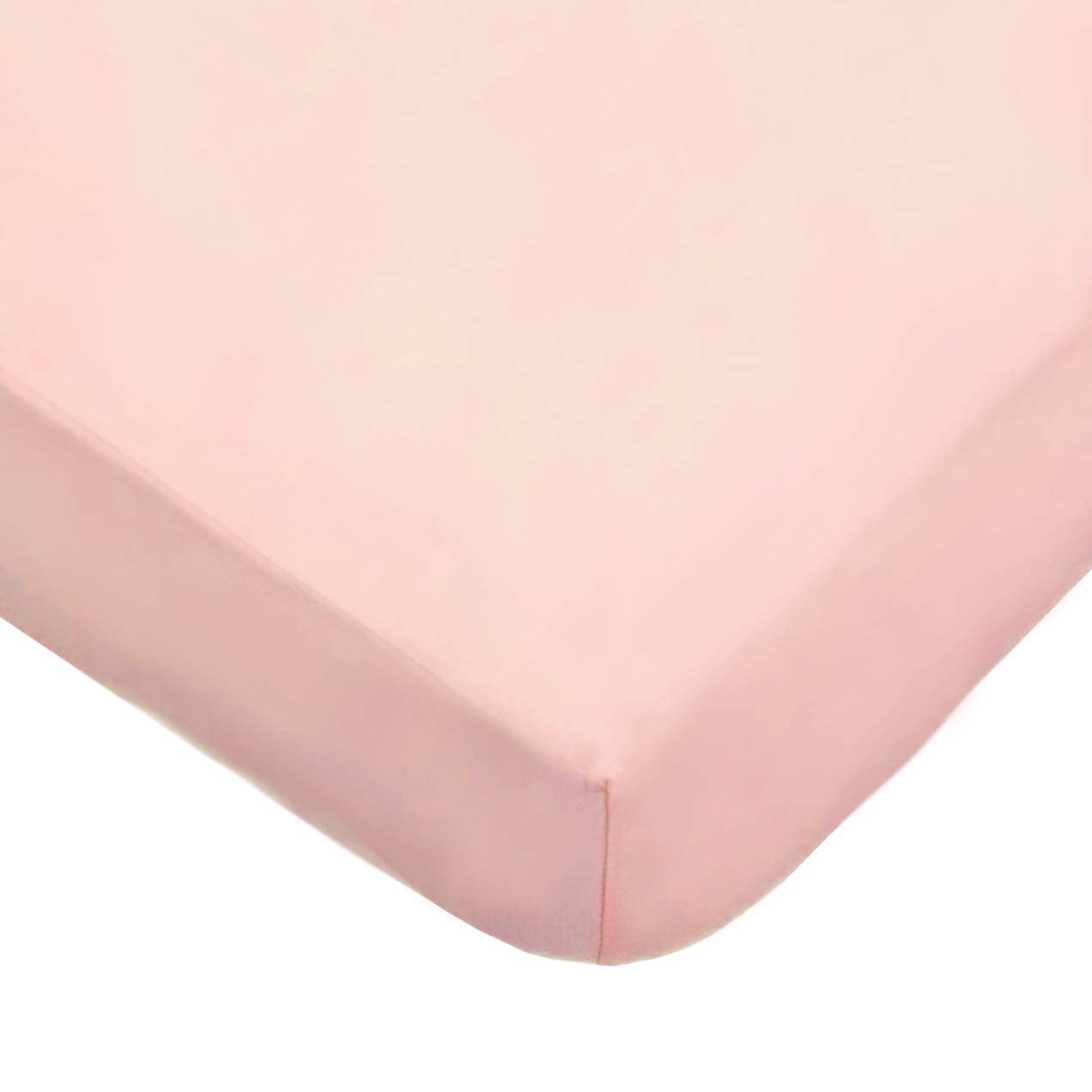 American Baby Company Cotton Fitted Pack and Play Sheet 39x27, Blush Pink