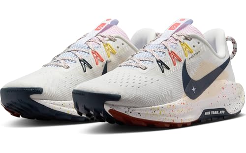Image of Women's React Pegasus Trail 5 (102 - Summit White /Armory Navy-Football Grey)