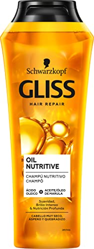 Gliss - Champú para pelo castigado o quebradizo - Ultimate Oil Elixir -250ml– Gama Nutrición