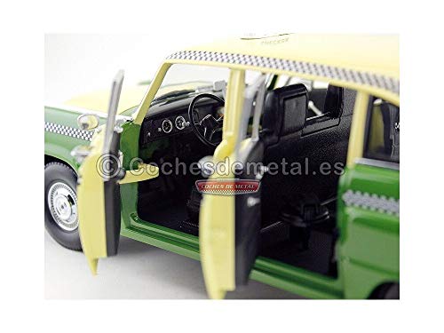 Taxi Checker Cab Chicago 1981 Verde 1:18 miniatura 7