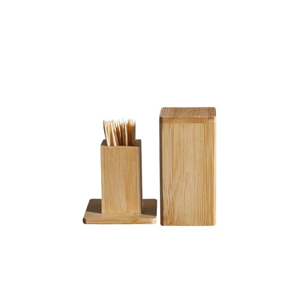 AYCDL Toothpick Dispenser Simple Toothpick Holder Toothpick Box Home Restaurant Wooden Toothpick Holder Toothpicks For Appetizers