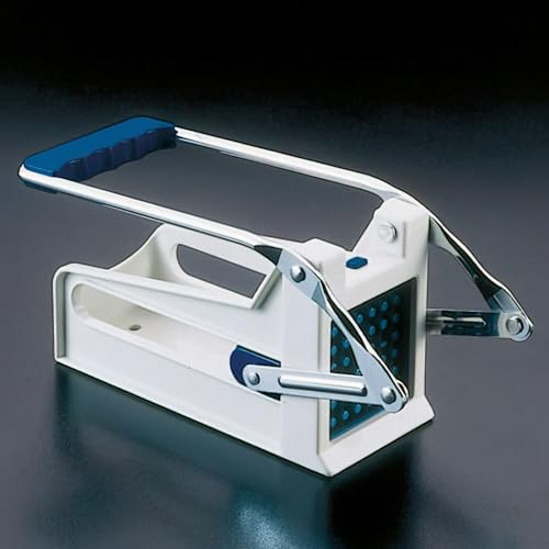 Metaltex Cortapatatas FRITEX. Cortador con Cuchillas de Acero Inoxidable. Cuerpo de Plástico ABS. Color Blanco.