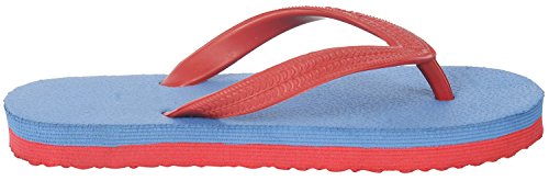 Image of Ortho + Rest Unisex Blue and Red Flip-Flops - 7 UK /India (Men 40 EU)(Women 39 EU)(R999bluered 7)