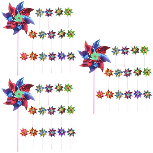 HEMOTON 20stücke Teiliges DIY Windmühle Spielzeug Bunte Kleine Kunststoff Windrädchen Selbst Zusammenbaubar Wetterfestes Gartendeko Kinderspielzeug Für Drinnen Und Draußen