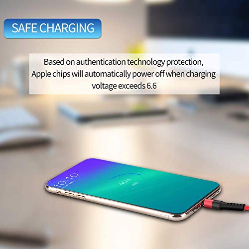 image for SIQIWO 3 in 1 USB Charging Cable 2.4A, [2-Pack 4FT] Multi Fast Charger