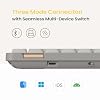 Flow Lite 84 Keys Low Profile Mechanical Keyboard, 75% Swappable Rechargeable Wireless Keyboard with 2.4G Receiver, Bluetooth and Wired Connection for Windows, Mac/ Specter Linear Switches (Flamingo)