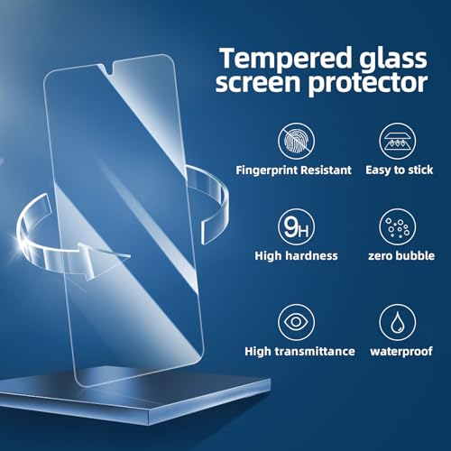 NEW'C 3 Pack Designed for Samsung Galaxy S24 Plus / S24+ 5G Screen Protector Tempered Glass,Case Friendly Ultra Resistant