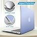 IBENZER Compatible with Old Version MacBook Air 13 Inch Case (2010-2017 Release). Models: A1466 / A1369, Plastic Hard Shell Case with Keyboard Cover for Mac Air 13, Serenity Blue, A13SRL+1A