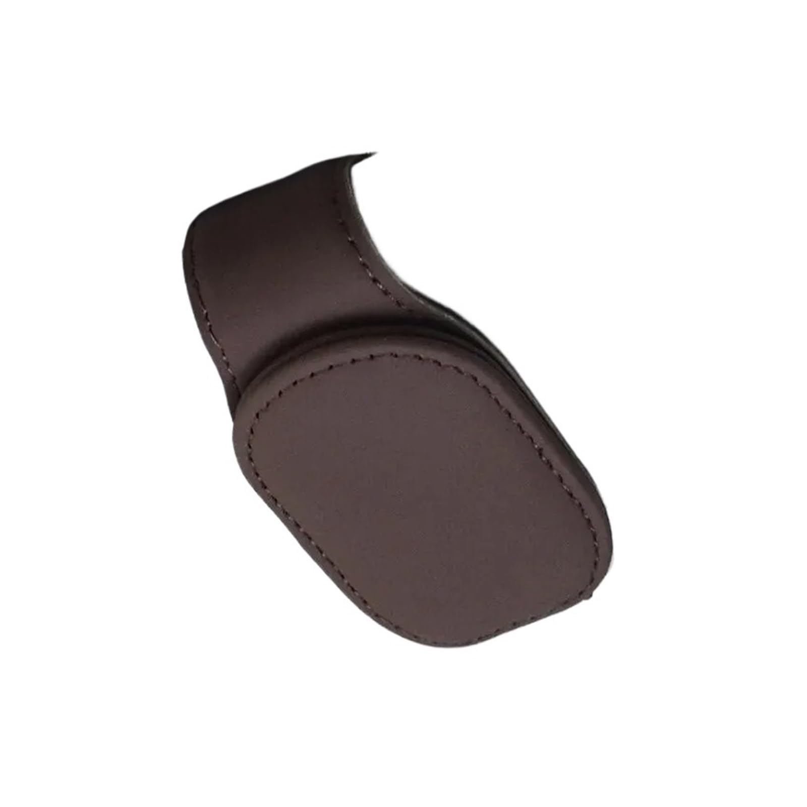 BHGMGEBLV Auto Sun Visor Sunglasses Holder For Universal Auto Sun Visor Eyeglass Hanger Clip Leather Glasses Holder Magnetic Multi-Function Storage(Mocha)