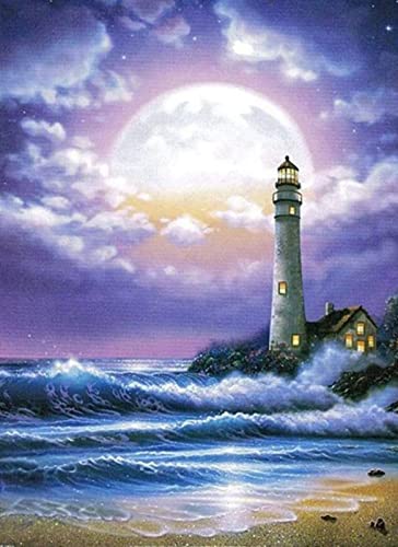 Peinture au diamant 5D tour de guet mosaïque 30x40 cm