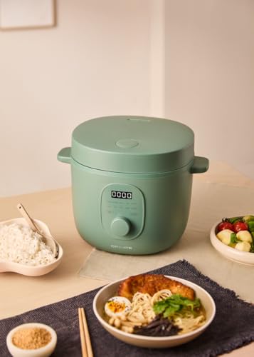 CREATE/RICE COOKER STUDIO/Arrocera eléctrica multifunción 3L verde sage/Programable hasta 24h. con cesta vaporera. prepara tartas. guisos o sopas. función de mantener el calor. 600W - imagen 2