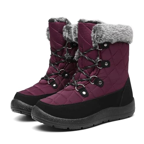 ZEENXIUYA Women Snow Boots Wide Width