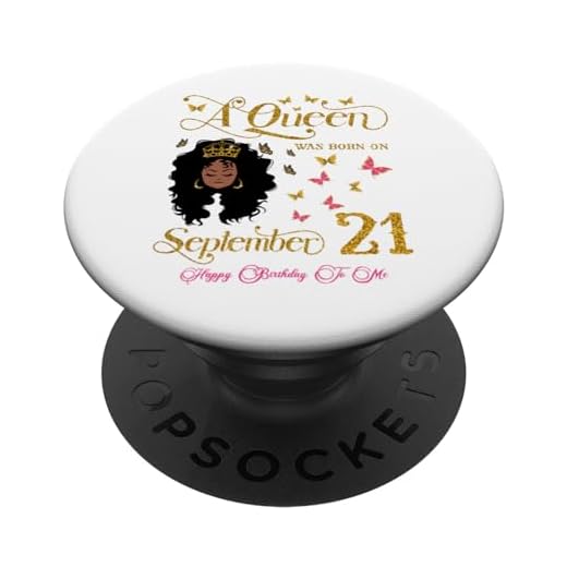 Una reina nació el 21 de septiembre Feliz cumpleaños para mí PopSockets PopGrip Intercambiable