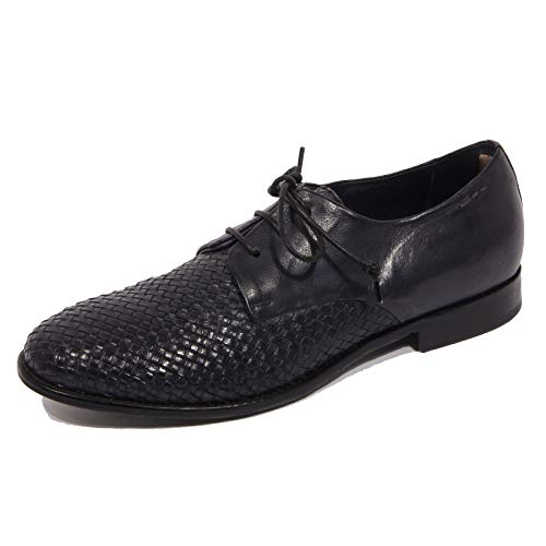Zapatos cómodos de piel azul G0950 el calzado de caballero definitivo