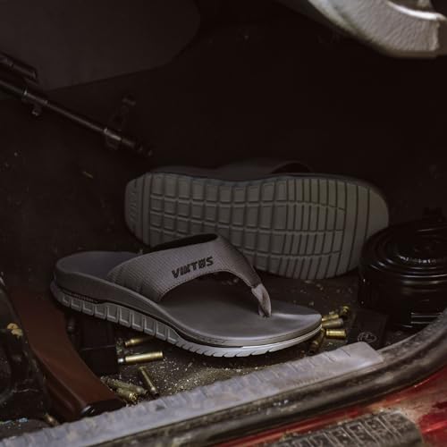 Image of VIKTOS Men's Ruck Recovery XC Sandals | Lightweight Casual Outdoor Flip Flops with Thermoformable EVA Footbed