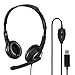 Price comparison product image Hama HS-USB250 PC Office Headset with Microphone, USB, Stereo, Black
