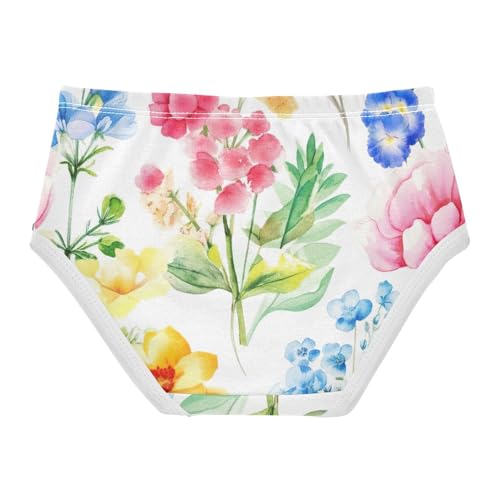 Aesthetic Toddler Girls Underwear 2t Cotton Little Girl Panties Wildflowers Briefs Underpants2