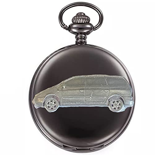Montre de poche à quartz homme avec motif voiture 3D cadeau anniversaire unique