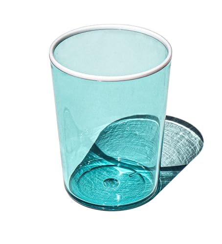 Set de 6 vasos acrílicos turquesa 16.8 oz miniatura 2