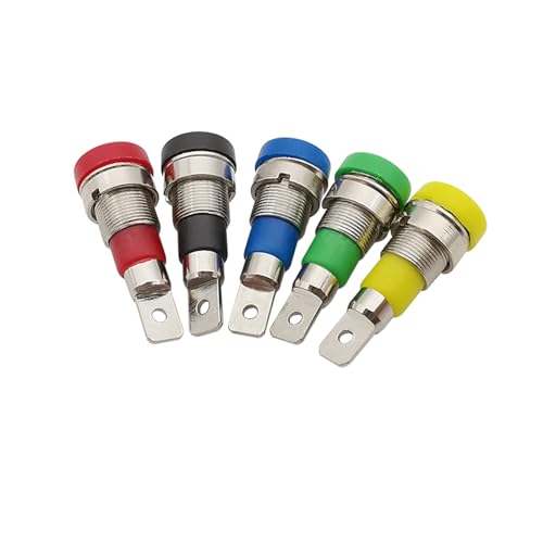 Prise banane femelle 4mm panneau type de soudure connecteur fil de liaison adaptateur vert x10