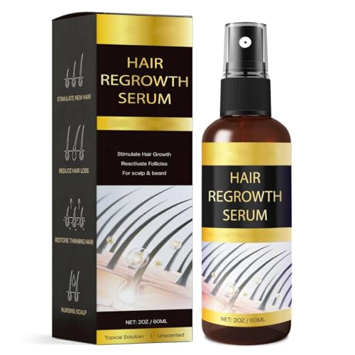 Hair Growth Oil Spray: Hair Regrowth Serum with Rosemary Biotin Ginseng for Hair Loss and Thinning-Thicker Fuller Longer - for Women and Men