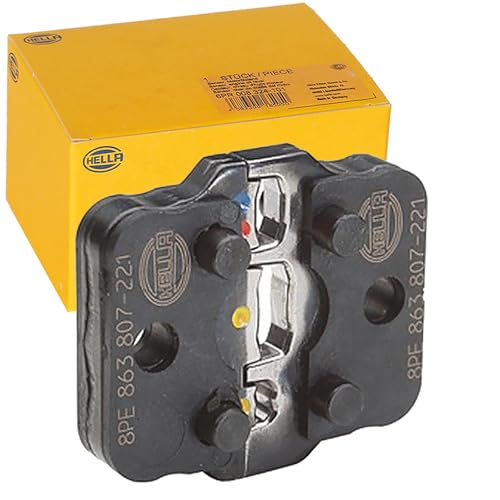 HELLA 8PE 863 807-221 Crimpzangeneinsatz - Metall - schwarz - Ø von: 0.35mm - Ø bis: 6.0mm - Profi,Typ I,II & III