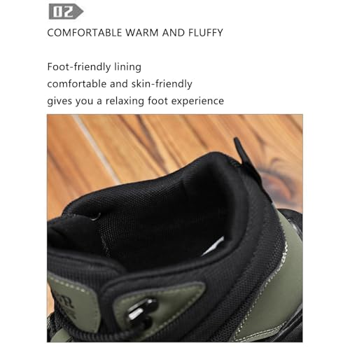 Thefirstyoung Work Boots, The First Young Shoes Men, Orthopedic Hiking Boots, Wide Toe Arch Support Hiking Shoes4