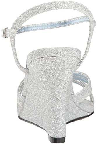 Touch Ups womens Buffy Wedge Sandal, Silver, 7.5 US | Image 2