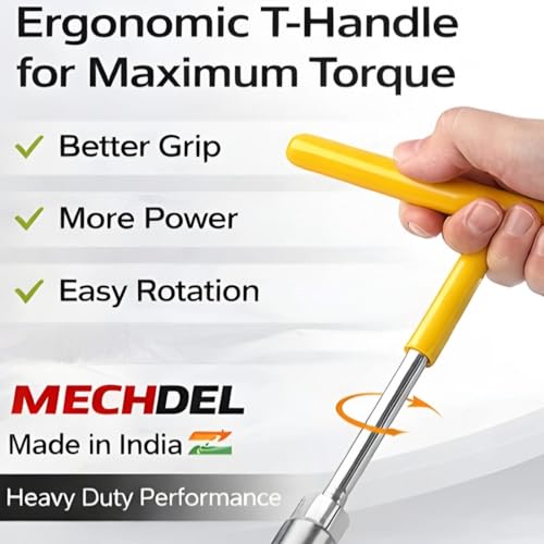 Image of mechdel 14MM T Spanner Socket| Spanner Set | Socket Set | Wrench Set | Hand Tools | Bike Tool Kit Set | Goti Pana Box End Set | Socket Wrench Kit | (T Spanner Socket)