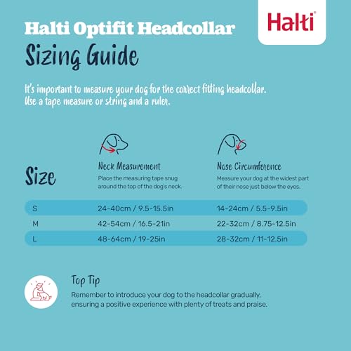 Halti Optifit Halfter und Trainingsleine Kombipack, Stop Dog Pulling on Walks with Halti, Inklusive Medium Optifit Halfter und Doppelendleine, Schwarz, Medium Halfter (14324W)