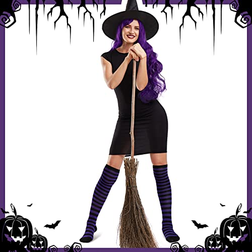 Hotop HOTOP-WIGS-NGJI8 Women Halloween Party Cosplay Costume Witch Accessories Set,32 Inch 80 Cm Purple Wigs Long Curly Wavy Hair Wig Caps thumb #4