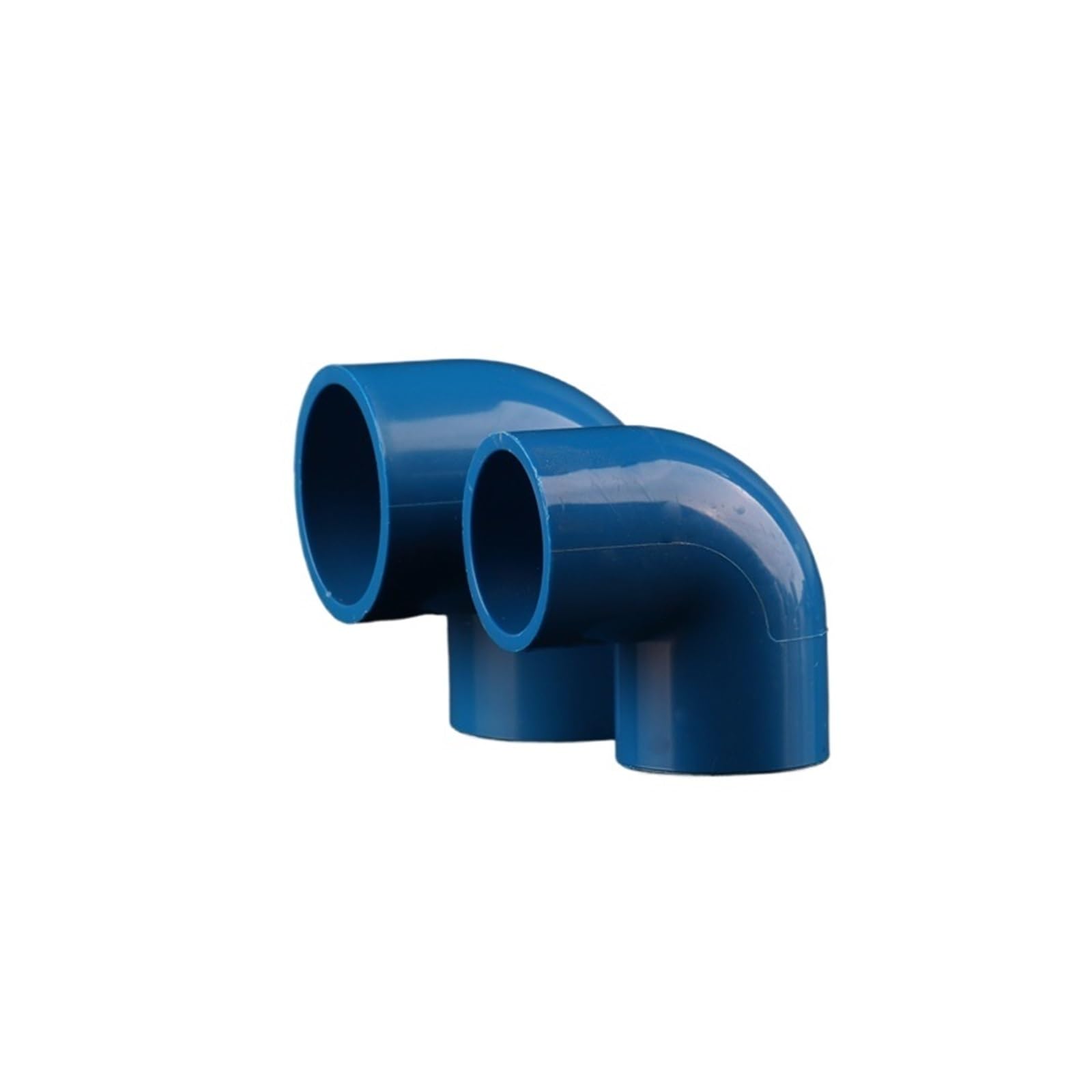 Connecteur en PVC, 10 pièces, 20 25 32 40mm, coude de tuyau d'alimentation en eau à 90 degrés, Joint en plastique de qualité H(Blue,50mm)