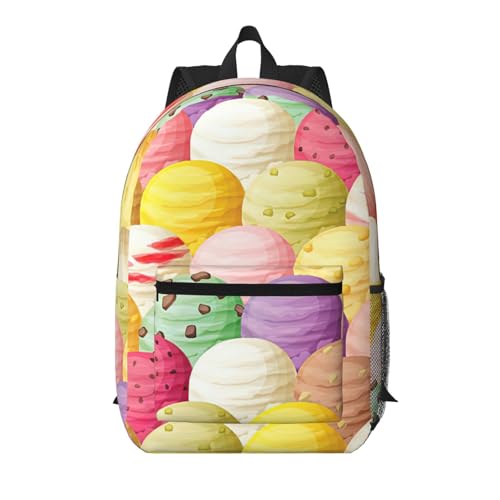 Sac à dos quotidien multi-poches 43,2 cm portable noir à motif ludique