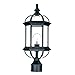 Acclaim 5277BK Dover Collection 1-Light Post Mount Outdoor Light Fixture, Matte Black