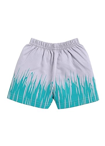 Image of CUTOPIES Boys & Girls Steel Grey Sleeveless T-shirt and Shorts Set (Pack of 1) Baby Boys' Clothing Sets