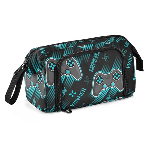 Image of Fisyme Video Games Pencil Case Large Capacity Pencil Pouch Pen Bags Box Big Makeup Pencil Case Organizer