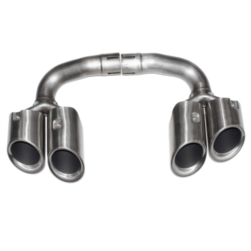 Cabezal escape para Cayenne punta Turbo doble salida acero inoxidable negro 8