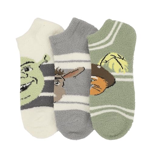 Shrek Boots, Shrek and Donkey Womens Ankle Socks 3 Pack4