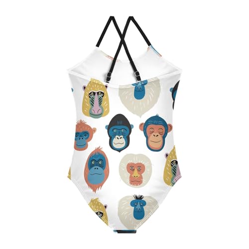 Image of Ollabaky Girls One Piece Swimsuit Bathing Suit Beachwear 3-10T