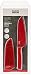 Kuhn Rikon 5-Inch Nonstick Colori Santoku Knife,  Red