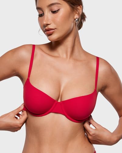 Image of INLYRIC Women's Unlined Balconette Bra Demi Underwire