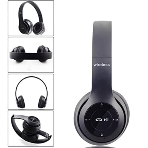 Image of Wireless Bluetooth Headphones 4.2 Over-Ear Foldable Design Built-in Controls & Mic Stereo Sound Headset (Multicolor)